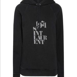 Women’s Black 1971 Printed Cotton Hoodie